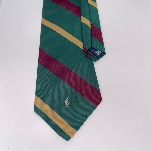 Polo Ralph Lauren Vintage Classic Striped Print Tie
Y2K preppy academia mature - Picture 1 of 7